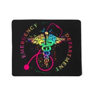 Emergency Department Tie Dye Ed Er Nurse Nursing Mousepad