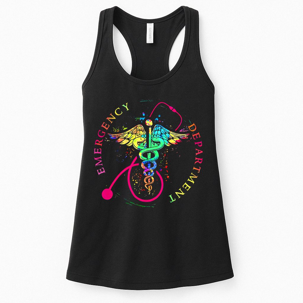 Emergency Department Tie Dye Ed Er Nurse Nursing Womens Tank Top