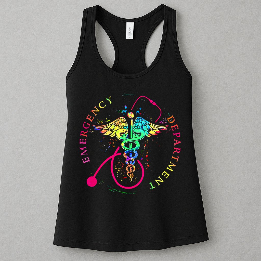 Emergency Department Tie Dye Ed Er Nurse Nursing Womens Tank Top