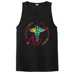 Emergency Department Tie Dye Ed Er Nurse Nursing PosiCharge Competitor Tank