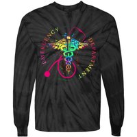 Emergency Department Tie Dye Ed Er Nurse Nursing Tie-Dye Long Sleeve Shirt