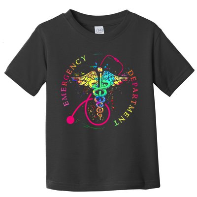 Emergency Department Tie Dye Ed Er Nurse Nursing Toddler T-Shirt