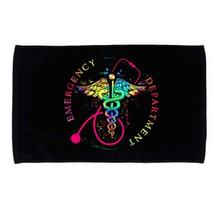 Emergency Department Tie Dye Ed Er Nurse Nursing Microfiber Hand Towel