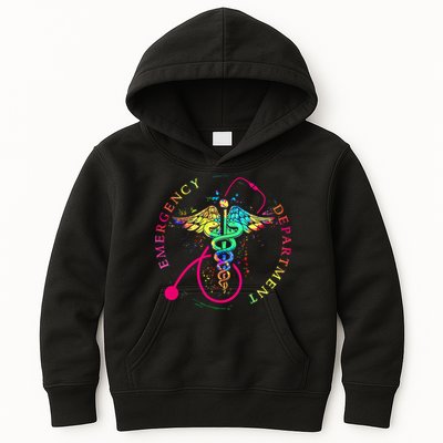 Emergency Department Tie Dye Ed Er Nurse Nursing Kids Hoodie