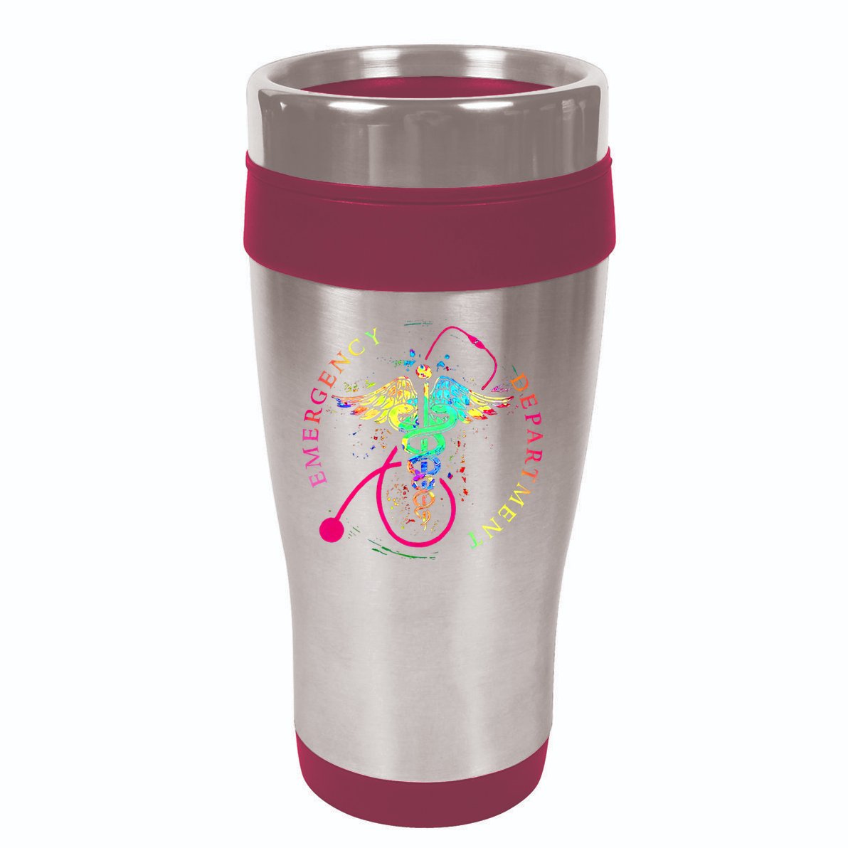 Emergency Department Tie Dye Ed Er Nurse Nursing 16oz Travel Tumbler