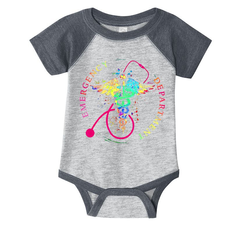 Emergency Department Tie Dye Ed Er Nurse Nursing Infant Baby Jersey Bodysuit