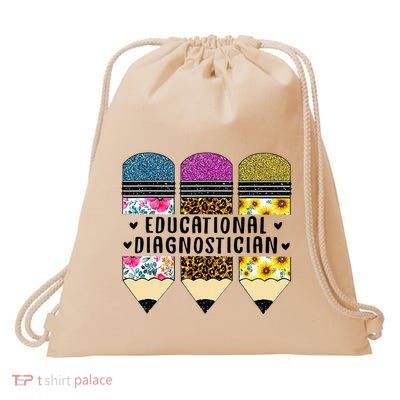 Educational Diagnostician Teacher First Day Appreciation Drawstring Bag