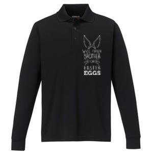 Easter Day Trade Brother For Easter Eggs For Performance Long Sleeve Polo