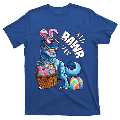 Easter Dinosaur T Rex Eggs Rawr Bunny Ears Gift T-Shirt