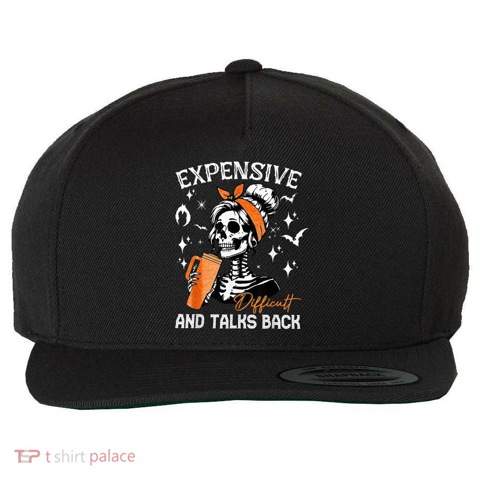 Expensive Difficult & Talks Back Halloween Mama Skeleton Wool Snapback Cap