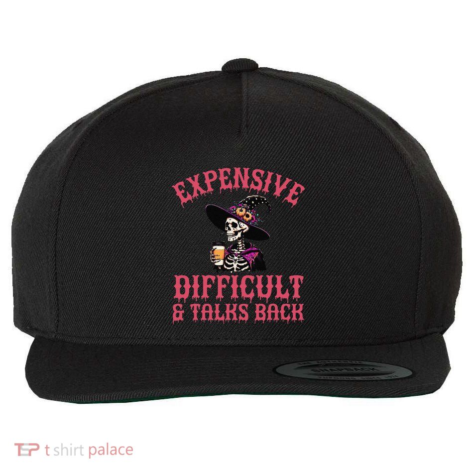 Expensive Difficult & Talks Back Halloween Mama Skeleton Wool Snapback Cap