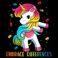 Embrace Differences Unicorn - Autism Awareness For  Wool Snapback Cap