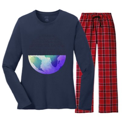 Earth Day Unless Someone Like You Cares A Whole Awful Lot Women's Long Sleeve Flannel Pajama Set 