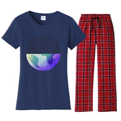 Earth Day Unless Someone Like You Cares A Whole Awful Lot Women's Flannel Pajama Set