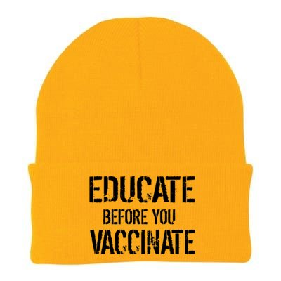 Educate Before You Vaccinate  Knit Cap Winter Beanie