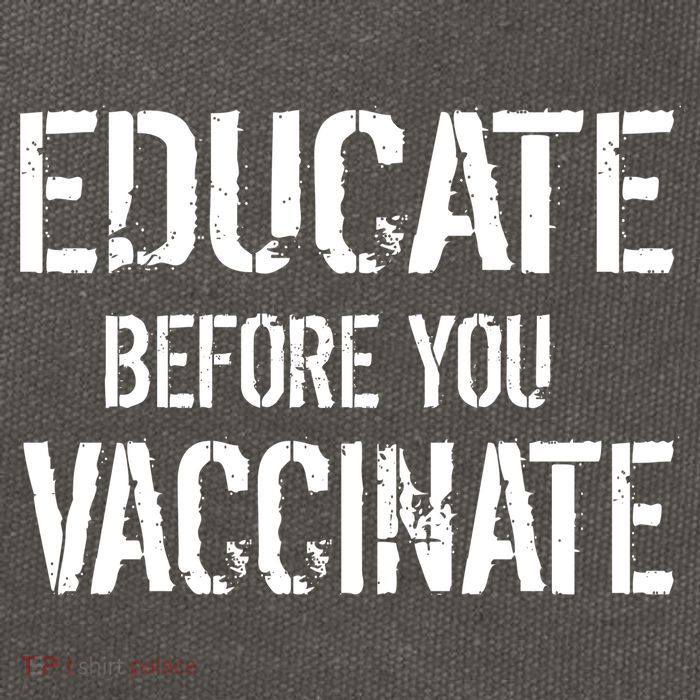 Educate Before You Vaccinate  Cotton Canvas Backpack