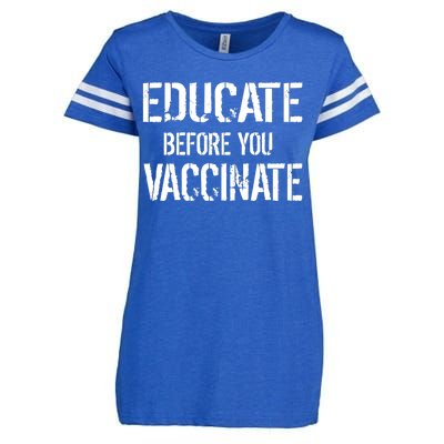 Educate Before You Vaccinate  Enza Ladies Jersey Football T-Shirt