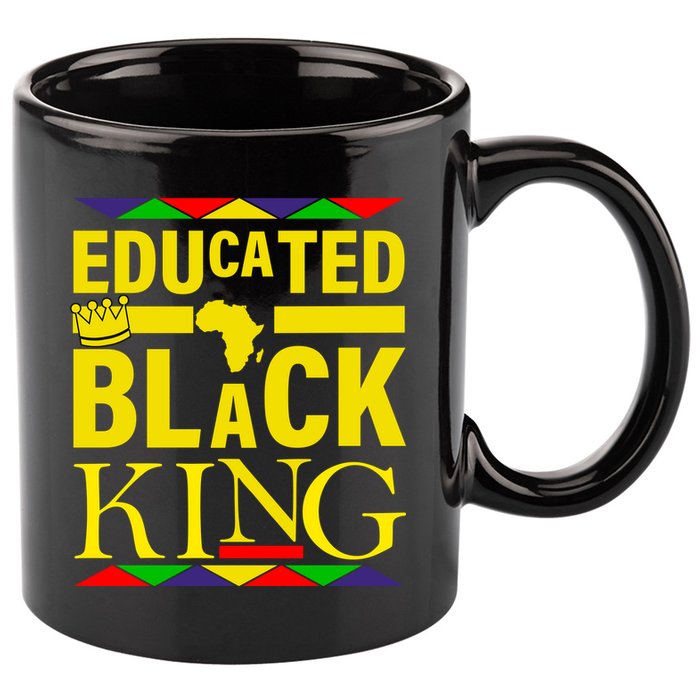 Educated Black King 11oz C Handle Ceramic Mug