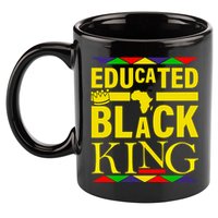 Educated Black King 11oz C Handle Ceramic Mug