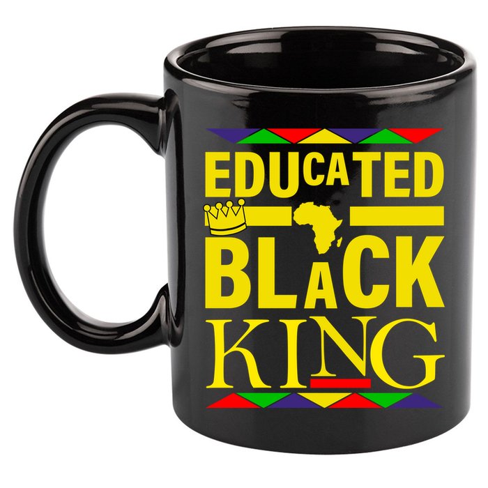 Educated Black King 11oz C Handle Ceramic Mug
