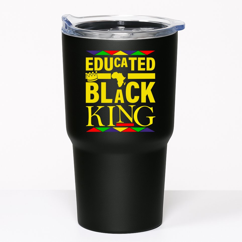 Educated Black King Tumbler