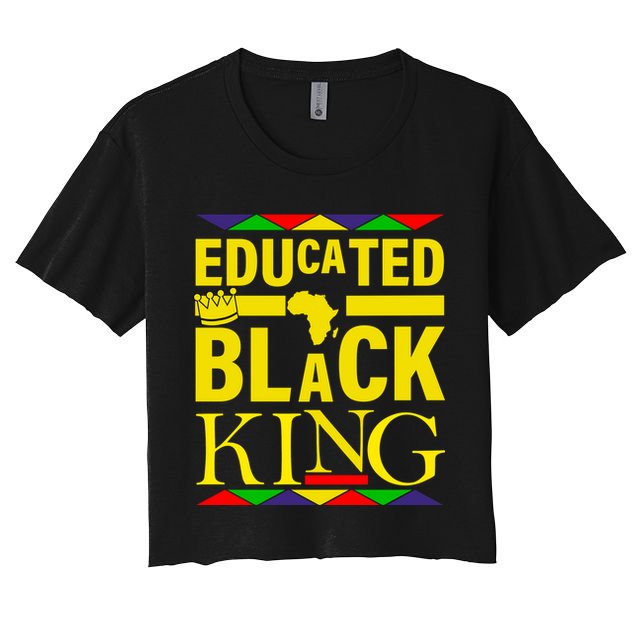Educated Black King Crop Top