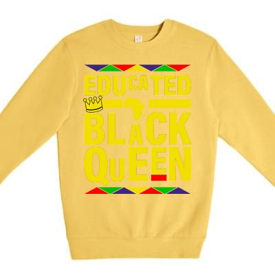 Educated Black Queen Premium Crewneck Sweatshirt