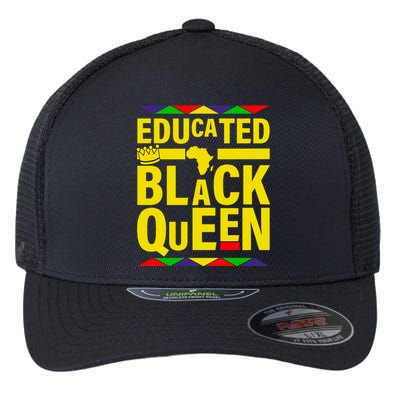 Educated Black Queen Flexfit Unipanel Trucker Cap