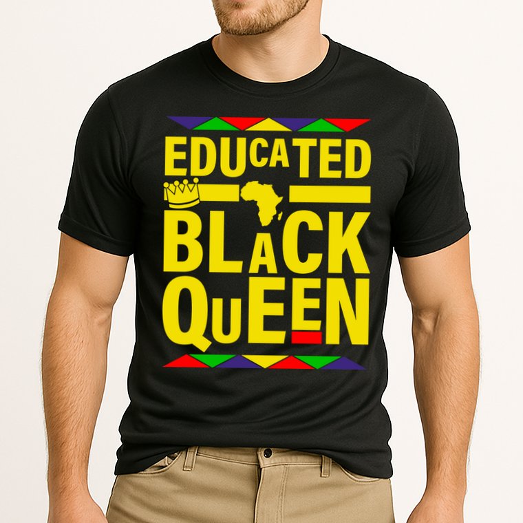 Educated Black Queen Cooling Performance Crew T-Shirt