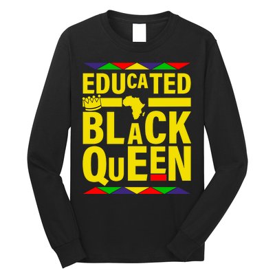 Educated Black Queen Long Sleeve Shirt