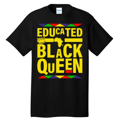 Educated Black Queen Tall T-Shirt