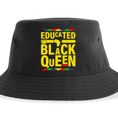 Educated Black Queen Sustainable Bucket Hat