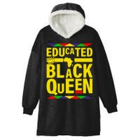 Educated Black Queen Hooded Wearable Blanket