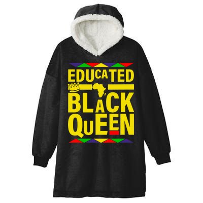 Educated Black Queen Hooded Wearable Blanket