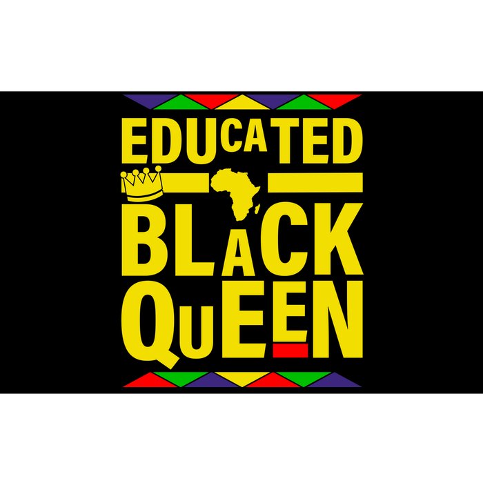 Educated Black Queen Bumper Sticker