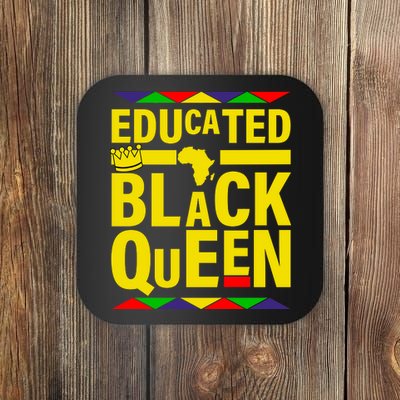 Educated Black Queen Coaster