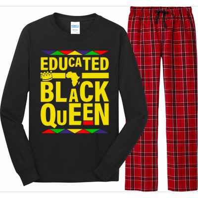 Educated Black Queen Long Sleeve Pajama Set