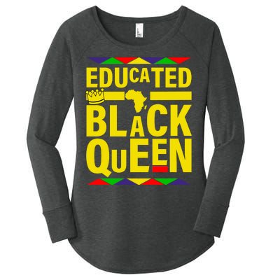 Educated Black Queen Women's Perfect Tri Tunic Long Sleeve Shirt