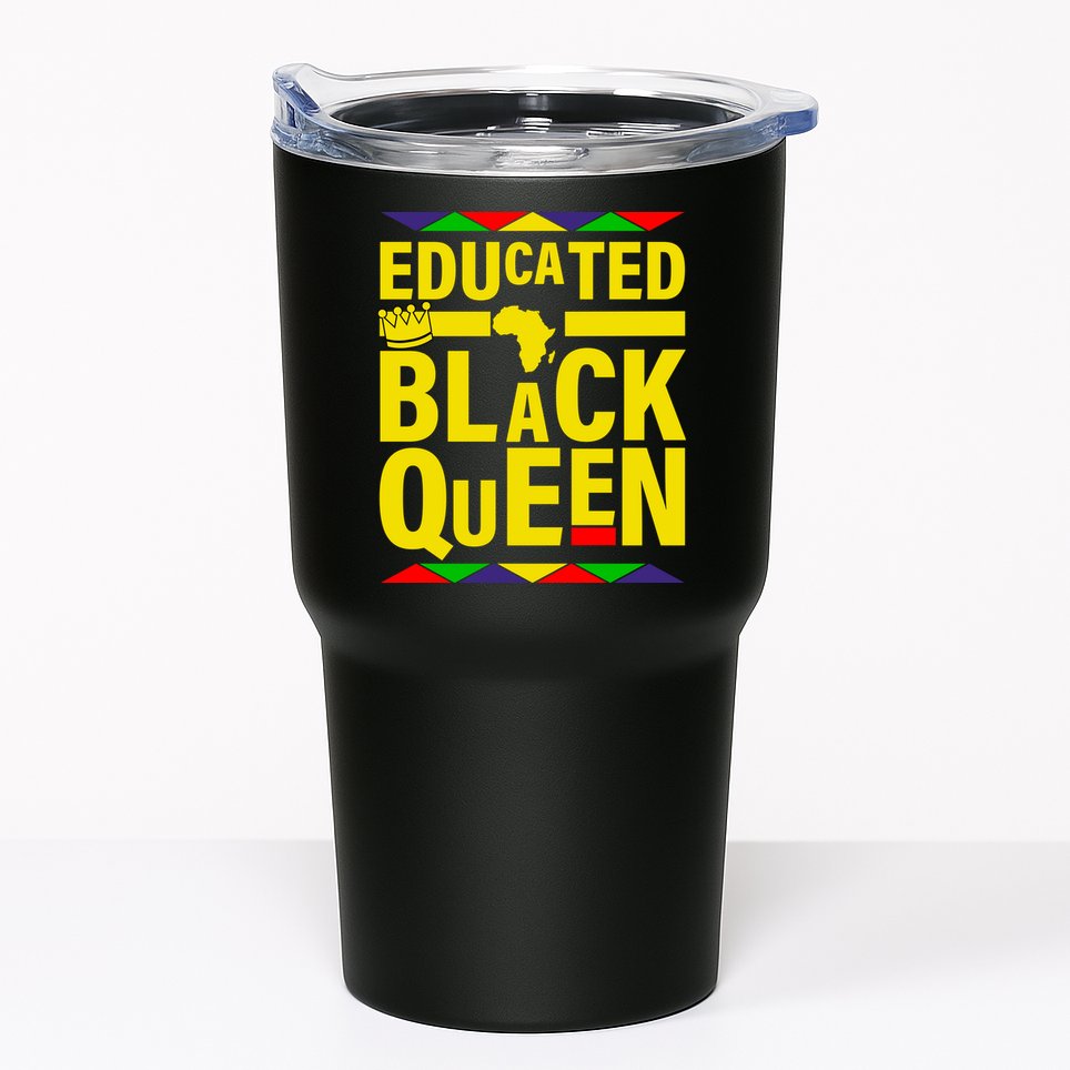 Educated Black Queen Tumbler