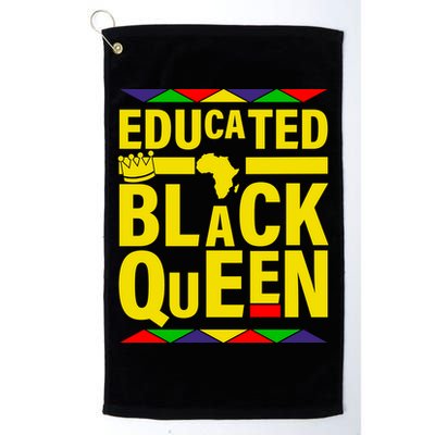 Educated Black Queen Golf Towel