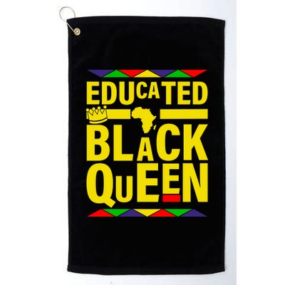 Educated Black Queen Platinum Collection Golf Towel