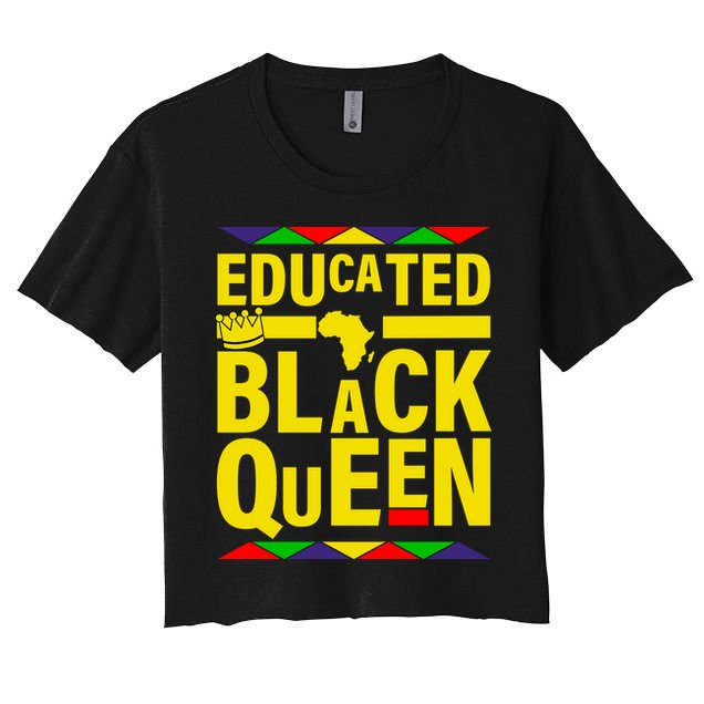 Educated Black Queen Crop Top