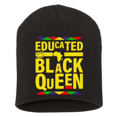 Educated Black Queen Short Acrylic Beanie