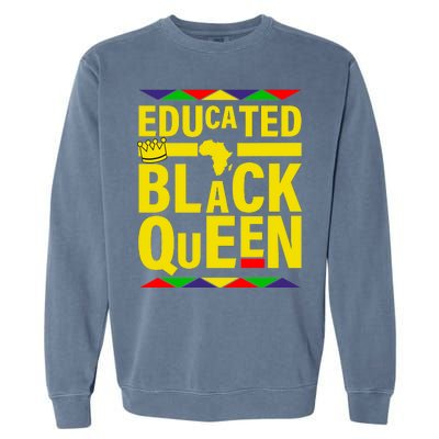 Educated Black Queen Garment-Dyed Sweatshirt