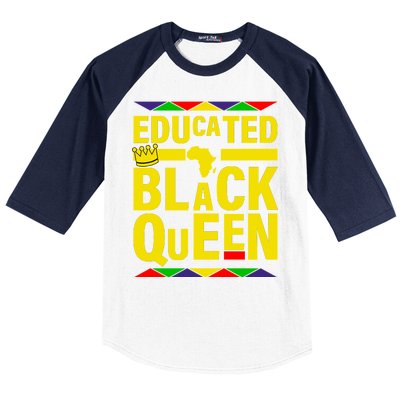 Educated Black Queen Baseball Sleeve Shirt