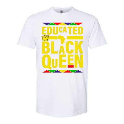 Educated Black Queen Softstyle® CVC T-Shirt