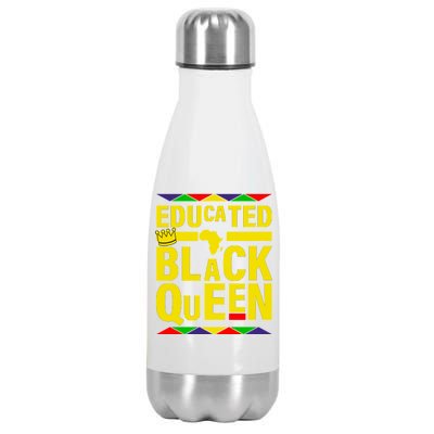 Educated Black Queen Stainless Steel Insulated Water Bottle