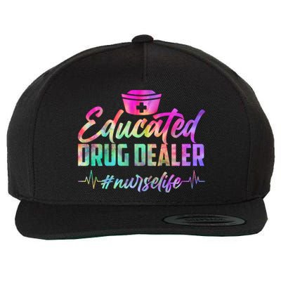 Educated Drug Dealer Nurselife Wool Snapback Cap