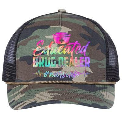 Educated Drug Dealer Nurselife Retro Rope Trucker Hat Cap