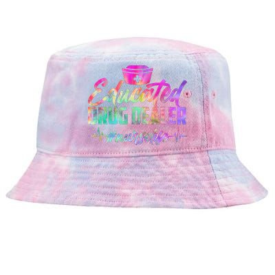 Educated Drug Dealer Nurselife Tie-Dyed Bucket Hat